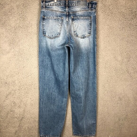 Revice Women's Wide Leg 5 Pocket Fashion L.A High Rise Denim Jeans Size 27x32 - Picture 2 of 9